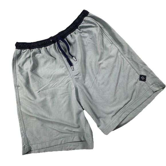 Freefly Breeze Short Men L Blue 7" LL Bamboo Drawstring Performance Gym Running - Picture 1 of 8